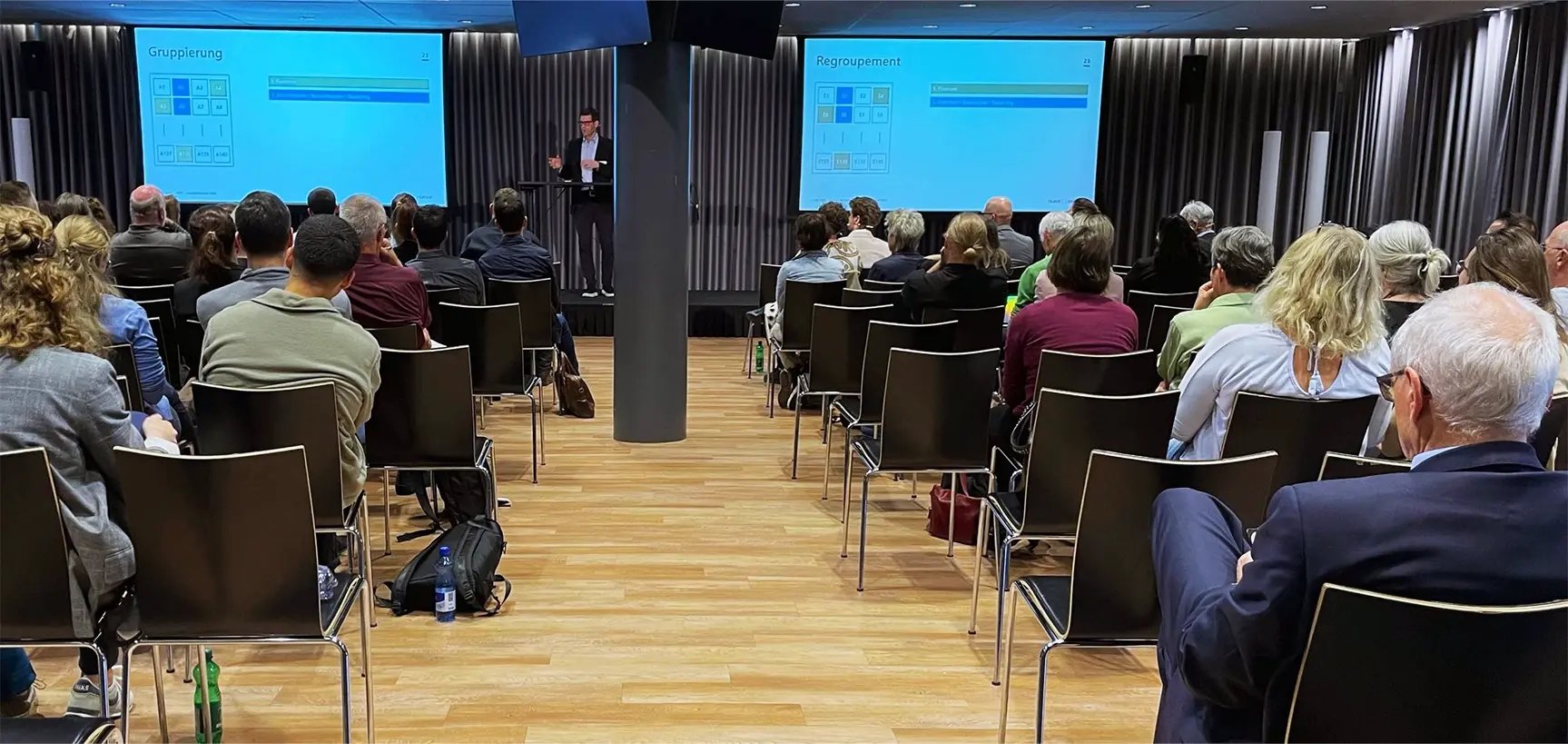 Publikum am Inputreferat NFFS am Sozialhifeforum 2024