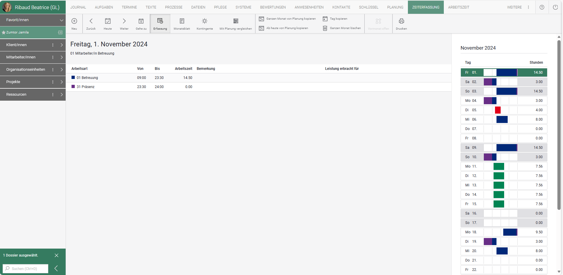 Modulbild Zeiterfassung