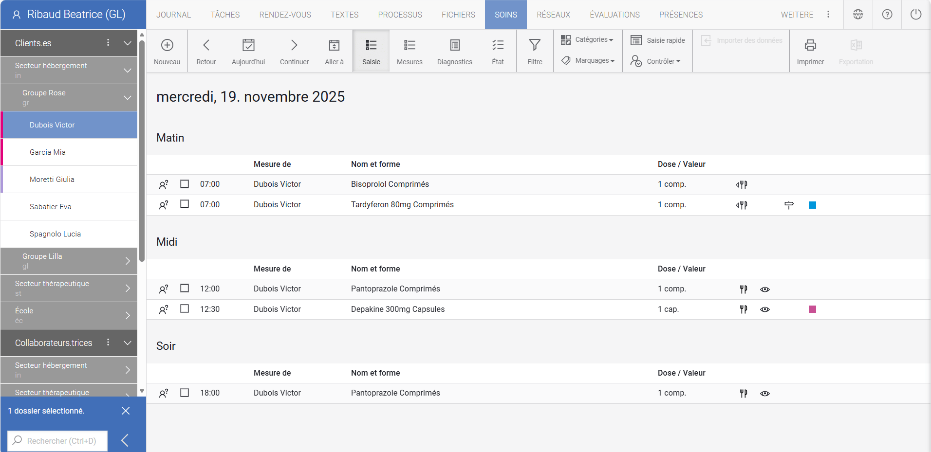 Screenshot Pflege FR