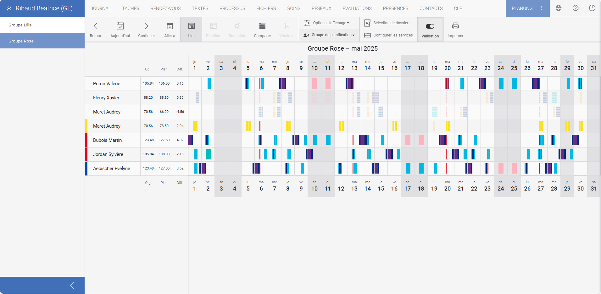 Screenshot Plannung FR